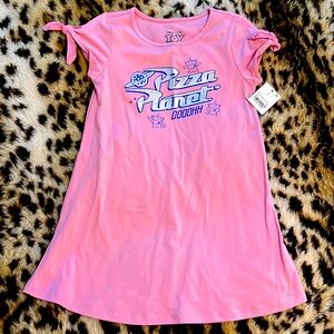 Disney pizza planet shirt dress size 4NWT